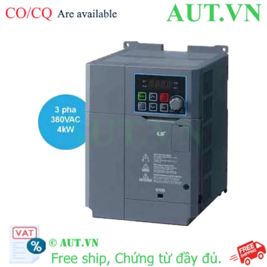 Ảnh của Biến Tần LS LSLV0040G100-4EONN 4kW/5.5kW 3 Pha 380V - Điều Khiển SVC, Tải Nặng HD, Chính Hãng AUT VN