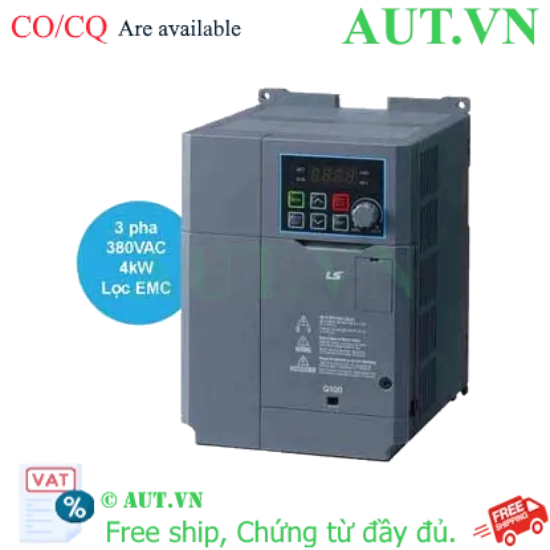Ảnh của Biến Tần LS LSLV0040G100-4EOFN 4kW: 3 Pha 380V, Điều Khiển Vector SVC, Tích Hợp Lọc EMC - AUT VN