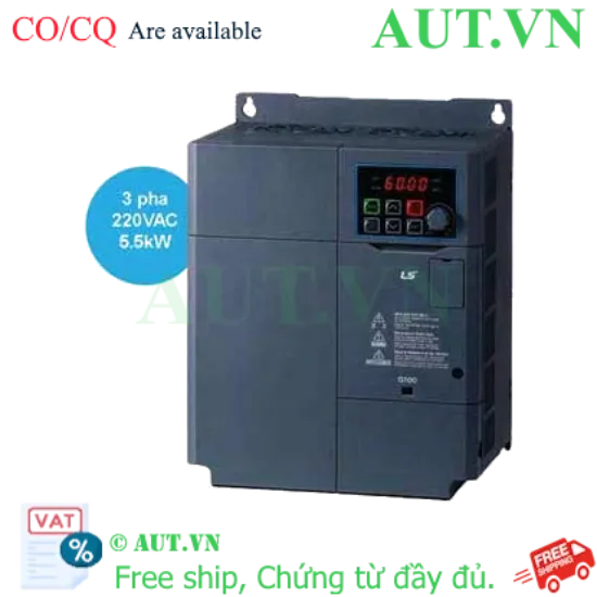 Ảnh của Biến Tần LS G100 LSLV0055G100-2EONN 5.5kW 3 Pha 200V - Điều Khiển Chính Xác, Tần Số 400Hz, Độ Bền Công Nghiệp