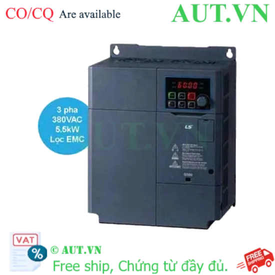 Ảnh của Biến tần LS G100 LSLV0055G100-4EOFN 5.5kW 3 Pha 380V - 400Hz, Điều Khiển Vector SVC - AUT VN