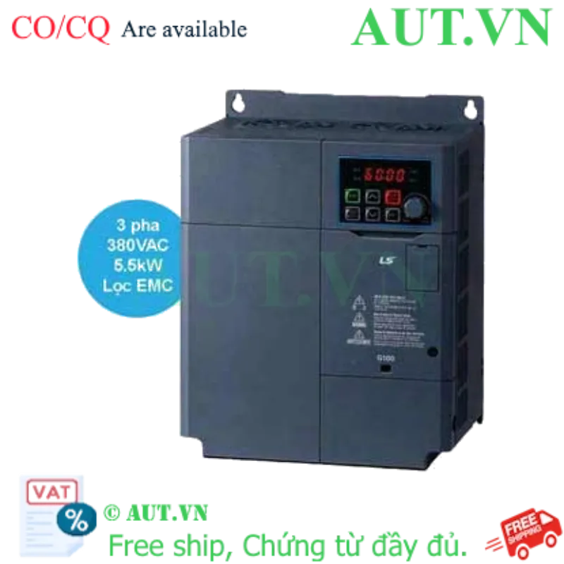 Ảnh của Biến tần LS G100 LSLV0055G100-4EOFN 5.5kW 3 Pha 380V - 400Hz, Điều Khiển Vector SVC - AUT VN