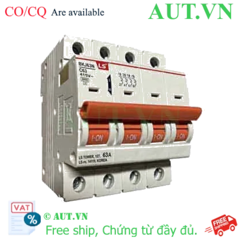 Ảnh của Aptomat cài LS BKJ63N 4P C63A 6kA