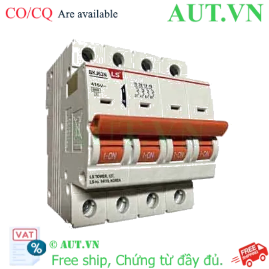 Ảnh của Aptomat cài LS BKJ63N 4P D63A 6kA