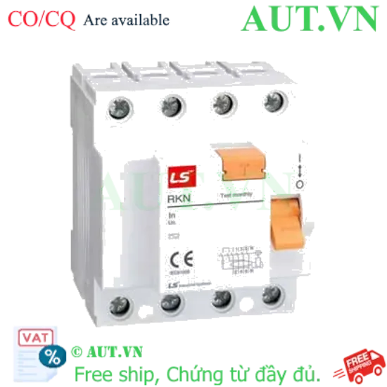 Ảnh của Aptomat chống giật (RCCB) LS RKN 3P+N 25A 300mA .