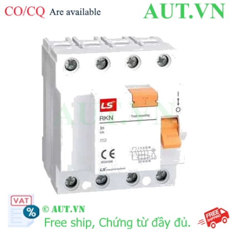 Ảnh của Aptomat chống giật (RCCB) LS RKN 3P+N 32A 300mA .