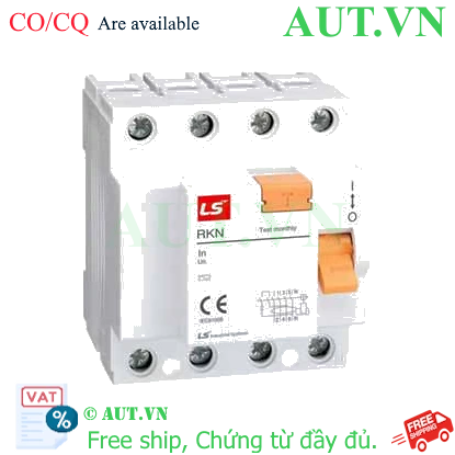 Ảnh của Aptomat chống giật (RCCB) LS RKN 3P+N 40A 100mA .