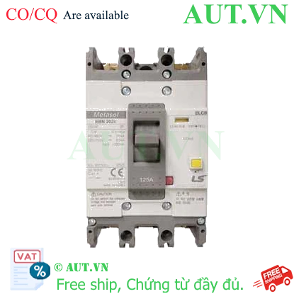 Ảnh của Aptomat chống giật 2 cực LS EBN202c 125A 100mA .