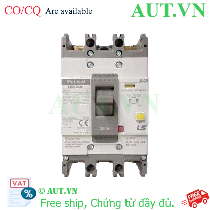 Ảnh của Aptomat chống giật 2 cực LS EBN202c 200A 100/300/500mA .