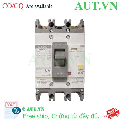 Ảnh của Aptomat chống giật 2 cực LS EBN202c 225A 30mA .