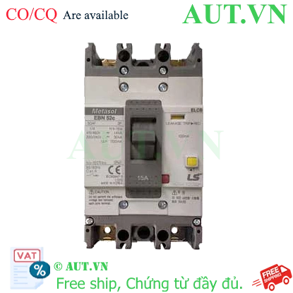 Ảnh của Aptomat chống giật 2 cực LS EBN52c 15A 100mA .