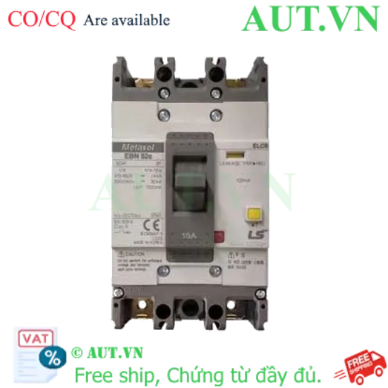 Ảnh của Aptomat chống giật 2 cực LS EBN52c 15A 100mA .