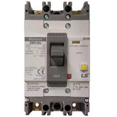 Ảnh của Aptomat chống giật 2 cực LS EBN52c 20A 100mA .