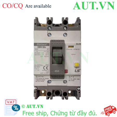 Ảnh của Aptomat chống giật 2 cực LS EBN52c 40A 100mA .