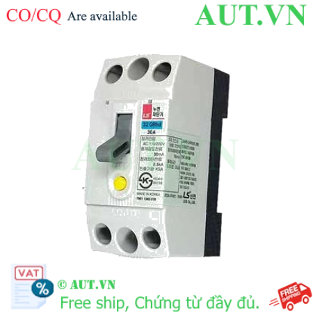 Ảnh của Aptomat chống giật 2 pha (RCCB) LS 32GRhd 30A 15mA .