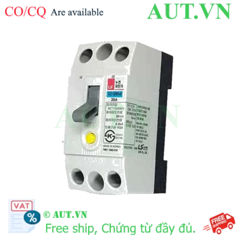 Ảnh của Aptomat chống giật 2 pha (RCCB) LS 32GRhd 30A 15mA .