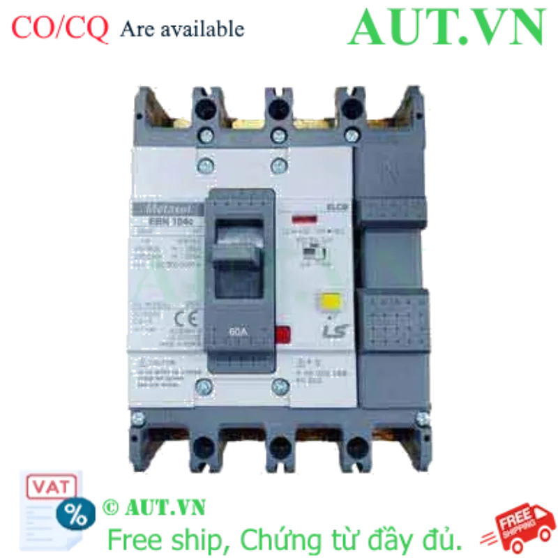 Ảnh của Aptomat chống giật 4 cực LS EBN104c 60A 100/300/500mA .
