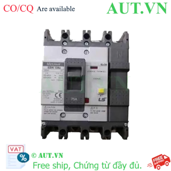 Ảnh của Aptomat chống giật 4 cực LS EBN104c 75A 100mA .