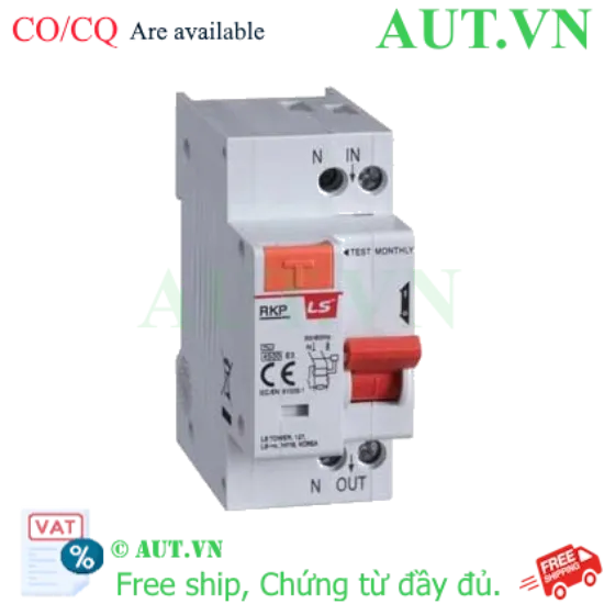 Ảnh của Aptomat chống giật, quá tải (RCBO) LS RKP 1P+N B32A 300mA 4.5kA