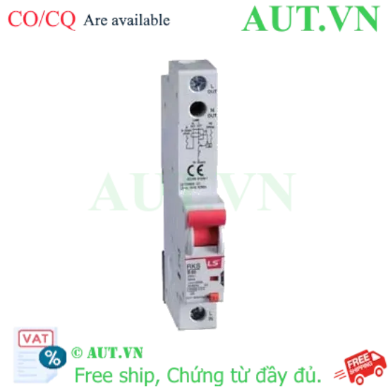 Ảnh của Aptomat chống giật, quá tải (RCBO) LS RKS 1P+N C25A 100mA 10kA