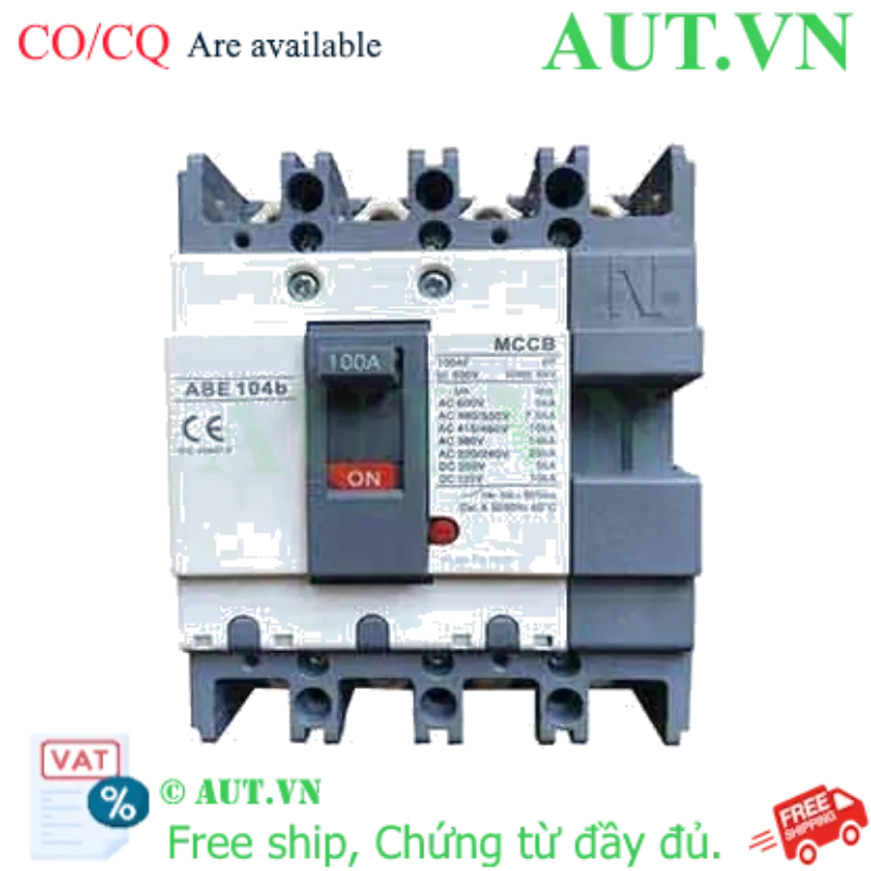 Ảnh của Aptomat khối (MCCB) LS ABE104b-100A 4P 10kA