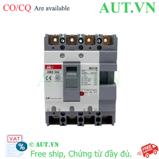 Ảnh của Aptomat khối (MCCB) LS ABS54b 10A 4P 22kA