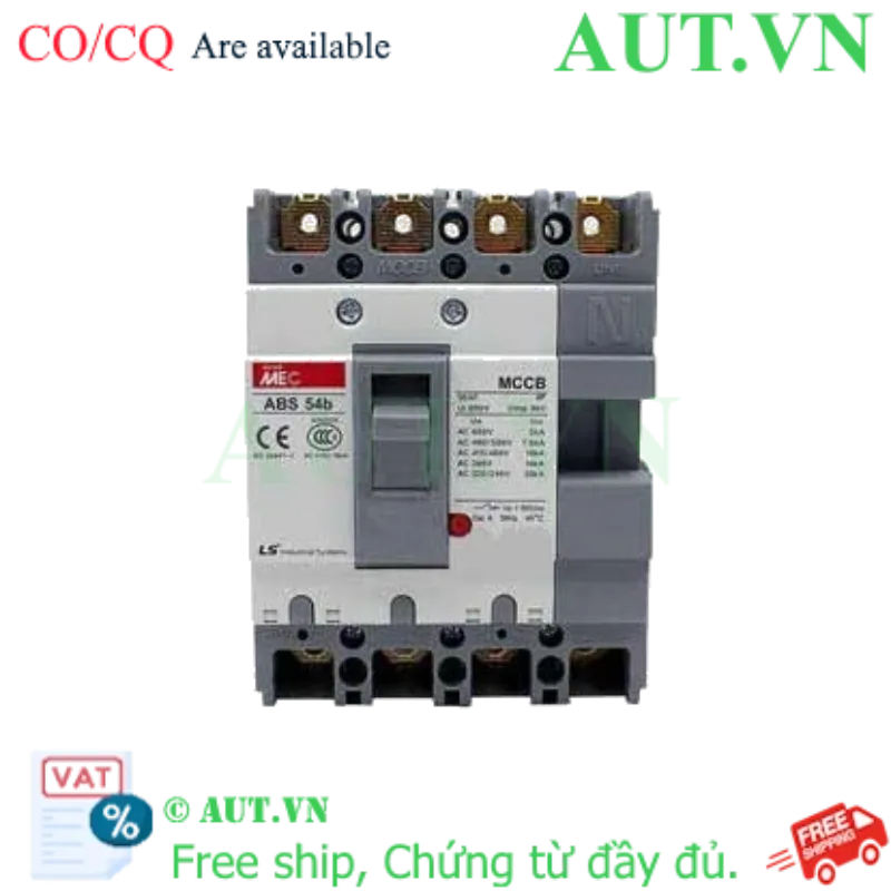 Ảnh của Aptomat khối (MCCB) LS ABS54b 20A 4P 22kA