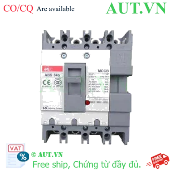 Ảnh của Aptomat khối (MCCB) LS ABS64b 60A 4P 22kA