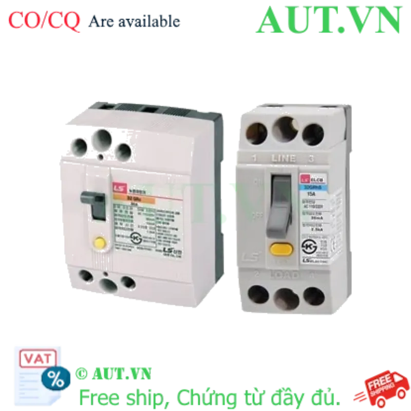 Ảnh của Aptomat khối chống giật 2 cực LS 32GRd 30A 30mA .