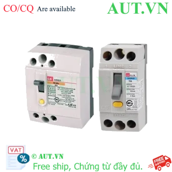 Ảnh của Aptomat khối chống giật 2 cực LS 32GRhH 15A 30mA .