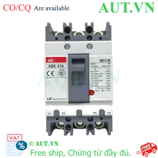 Ảnh của Át khối ABE63b-60A LS - 3P - 5kA - CHất lượng cao
