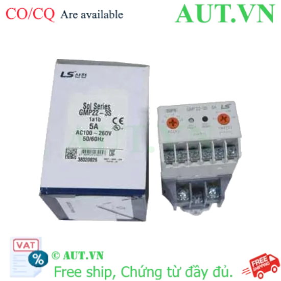 Ảnh của Rơ le bảo vệ dòng điện LS GMP22-3S 1-5A, SPDT, 1-5AAC