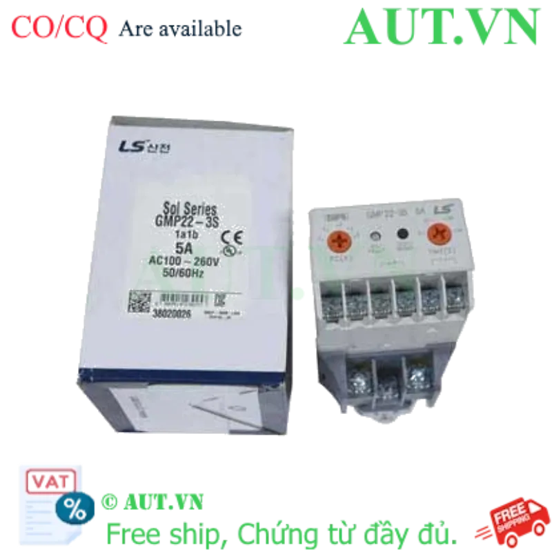 Ảnh của Rơ le bảo vệ dòng điện LS GMP22-3S 1-5A, SPDT, 1-5AAC
