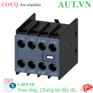 Ảnh của Tiếp điểm phụ Siemens 3RH2911-1HA22 (2NO+2NC) - Chính hãng, Gắn mặt trước, Độ bền cực cao