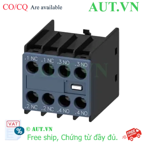 Ảnh của Tiếp điểm phụ Siemens 3RH2911-1HA22 (2NO+2NC) - Chính hãng, Gắn mặt trước, Độ bền cực cao | AUT VN
