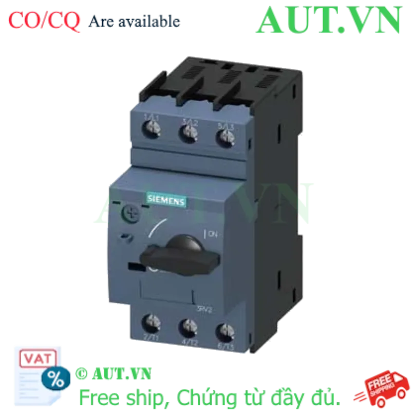 Ảnh của Bộ Ngắt Mạch Bảo Vệ Động Cơ Siemens 3RV2021-1GA10 (4.5-6.3A) | 3 Pha, 100kA, SIRIUS 3RV2