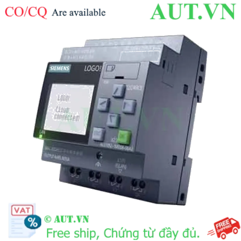 Ảnh của PLC Siemens LOGO! 8.4 6ED1052-1MD08-0BA2 | 12/24VDC, 8DI/4DO Relay, Web Server IoT - AUT VN