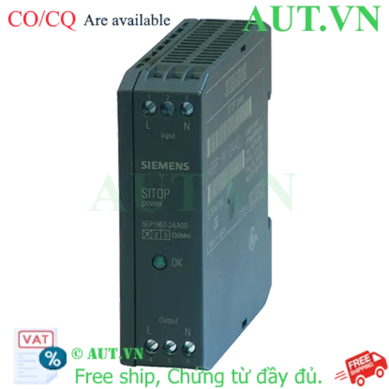 Ảnh của Bộ nguồn Siemens 6EP1967-2AA00 100-480V 10A