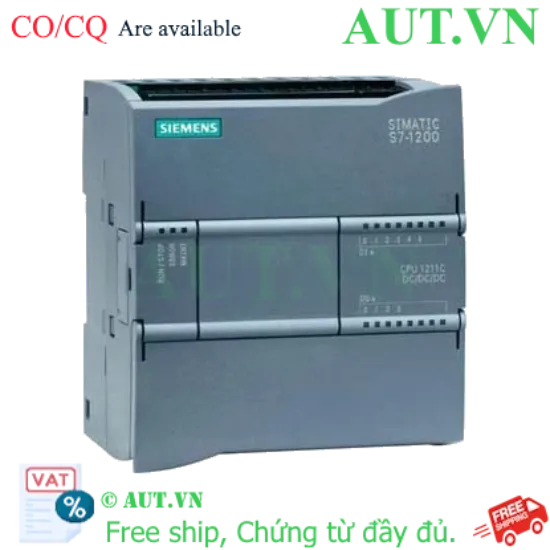 Ảnh của PLC Siemens 6ES7211-1AE40-0XB0 (CPU S7-1200 1211C) - 24VDC, 6DI/4DO, 75KB
