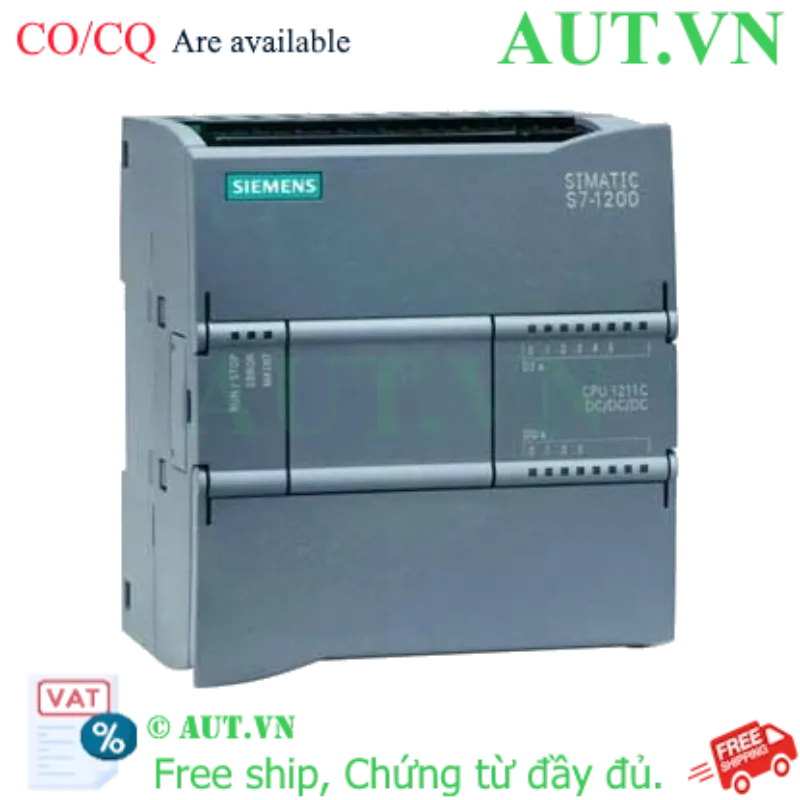 Ảnh của PLC Siemens 6ES7211-1AE40-0XB0 (CPU S7-1200 1211C) - 6DI/4DQ, 2AI, PROFINET
