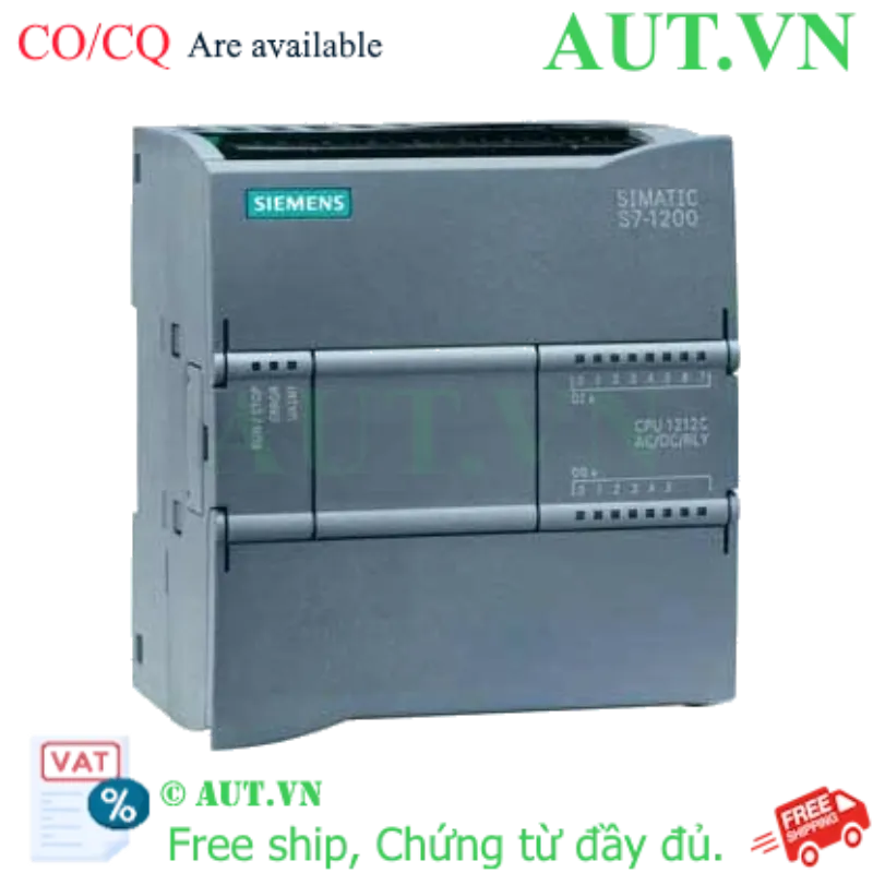 Ảnh của PLC Siemens 6ES7212-1BE40-0XB0 CPU 1212C - Nguồn AC, Ngõ Ra Relay, 8DI/6DO | AUT VN