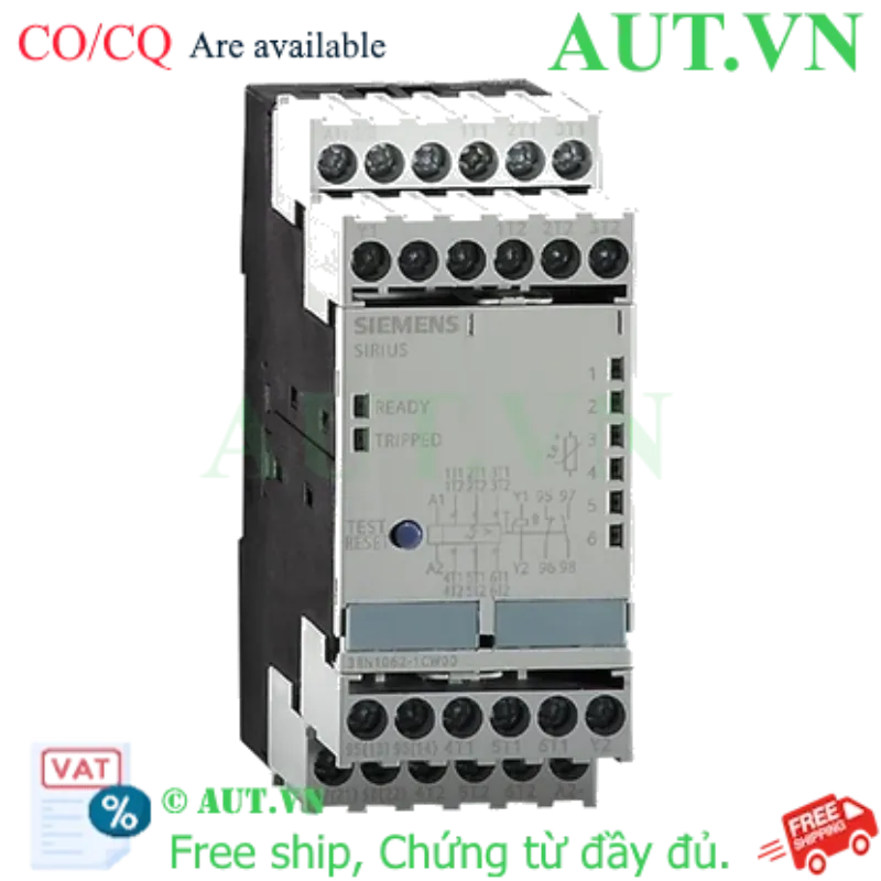 Ảnh của Rơ le bảo vệ pha Siemens 3RN1062-1CW00 | Chống mất pha, lệch pha | 110V-220V
