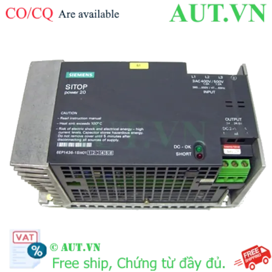 Ảnh của Bộ nguồn Siemens 6EP1436-1SH01 24V 20A