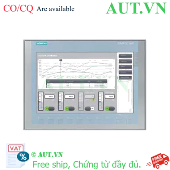 Ảnh của Màn hình HMI Siemens 6AV2123-2MB03-0AX0 12 inch - Cảm ứng điện trở, Độ phân giải HD, Chuẩn PROFINET