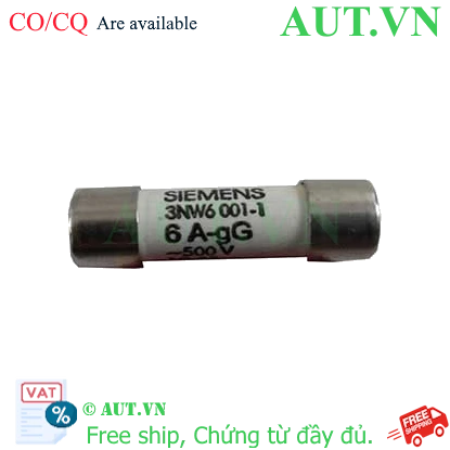 Ảnh của 3NW6001-1 cầu chì SIEMENS, 6A, 500VAC, 10x38 mm, mới