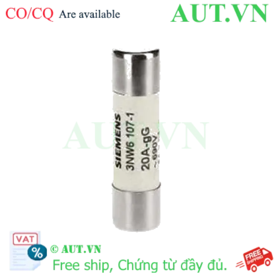 Ảnh của 3NW6007-1 cầu chì ống SIEMENS, 05A, 500VAC, 10x38 mm