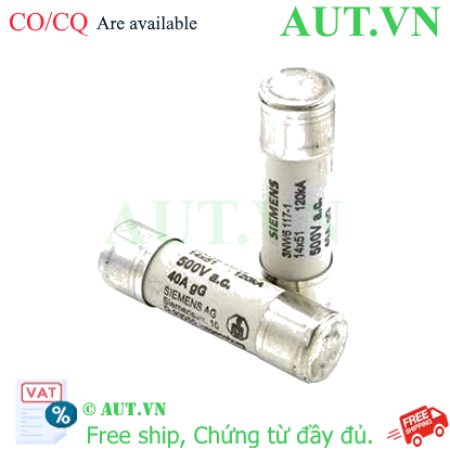 Ảnh của 3NW6117-1 cầu chì ống SIEMENS, 40A, 500VAC, 14x51 mm