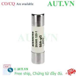 Ảnh của 3NW6120-1 cầu chì SIEMENS, 50A, 500VAC, 14x51 mm, đẹp