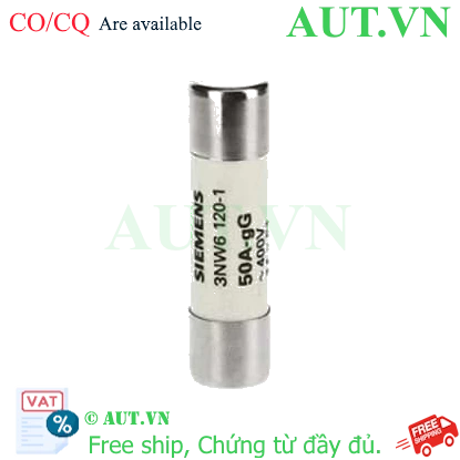 Ảnh của 3NW6120-1 cầu chì SIEMENS, 50A, 500VAC, 14x51 mm, đẹp