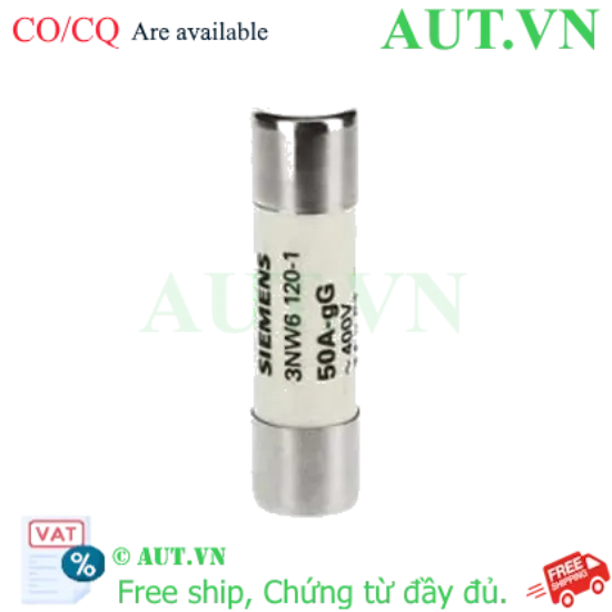 Ảnh của 3NW6120-1 cầu chì SIEMENS, 50A, 500VAC, 14x51 mm, đẹp