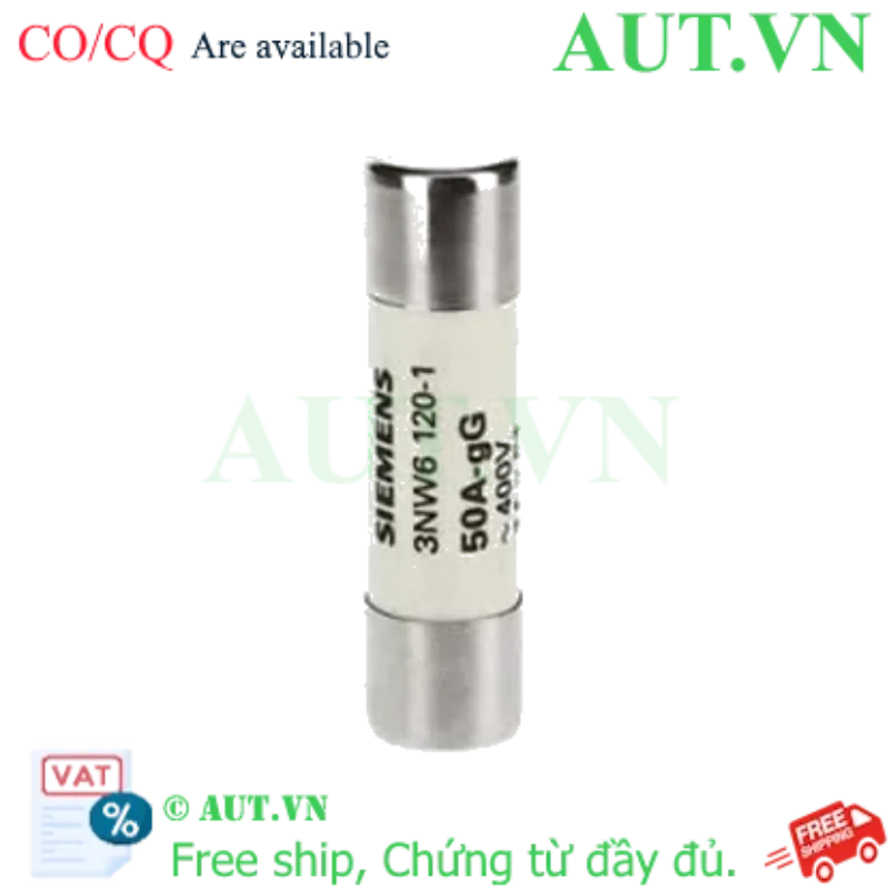 Ảnh của 3NW6120-1 cầu chì SIEMENS, 50A, 500VAC, 14x51 mm, đẹp